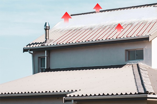 Huanrui roof gutter and ground snow melting electric heating system - ensure building and travel safety